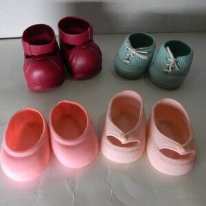 Cabbage Patch Kids Shoes Lot of 4 Pairs Vintage